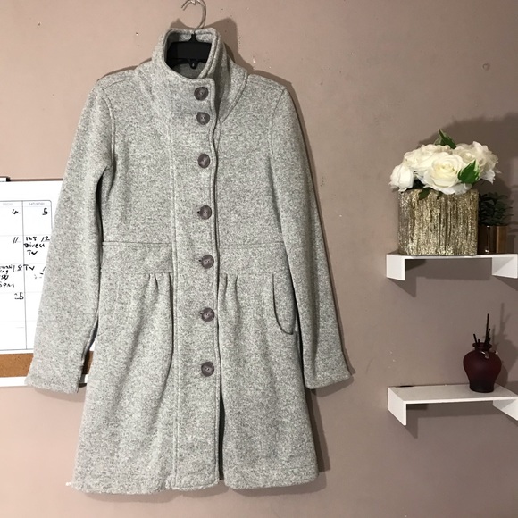 SOLD PATAGONIA Better Sweater Coat Long Gray - Picture 3 of 8